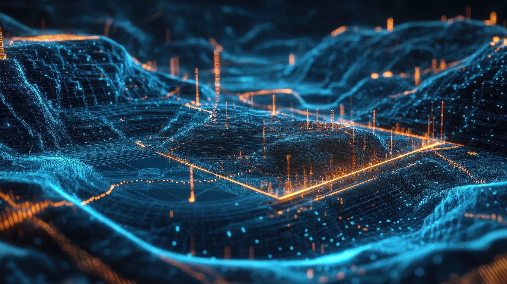 Futuristic D holographic visualization of resource and geophysical data analysis for advanced geological surveying mining and energy discovery