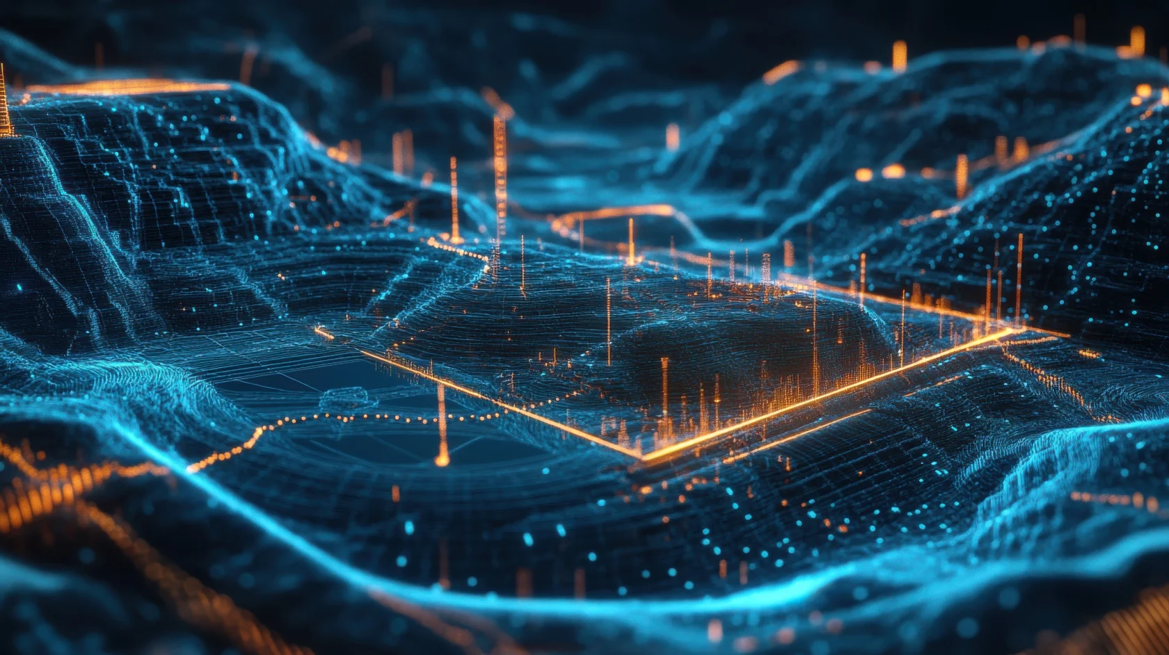 Futuristic D holographic visualization of resource and geophysical data analysis for advanced geological surveying mining and energy discovery